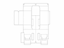 Custom Foldable Gift Box Template Vector DXF File
