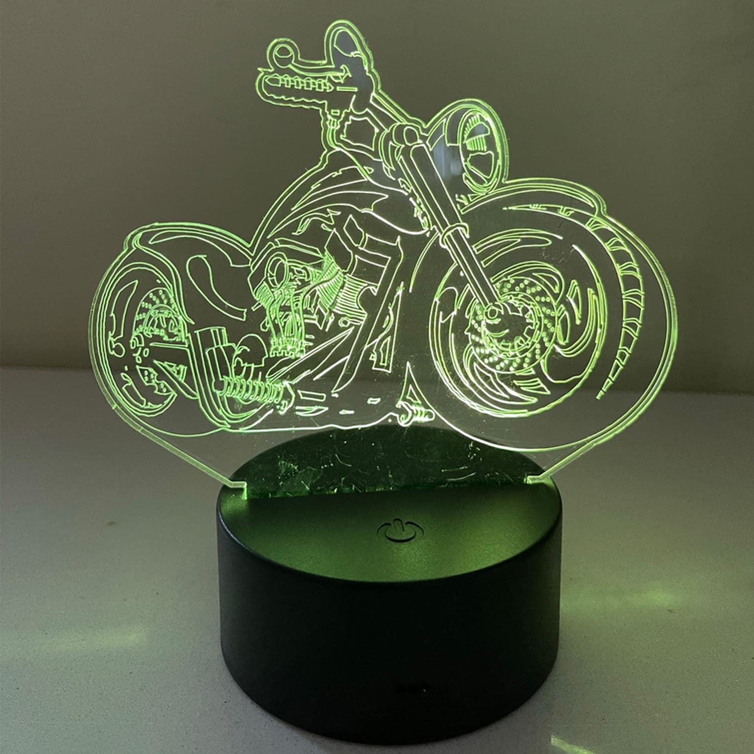 Custom Motorcycle 3D Illusion Night Light Laser Cut Vector File