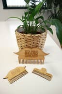 Custom Mustache Beard Comb Vector Files for Laser Cutting