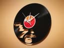Custom Number Vinyl Record Wall Clock Vector DXF File