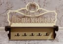 Customizable Family Name Key Hanger Shelf Laser Cut Vector