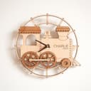 Customizable Train Wall Clock Laser Cut File Vector