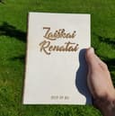 Customizable Wooden Notebook Cover SVG File for Laser Cutting
