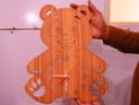 Cute Bear Kids Wall Clock Laser Cut Vector File