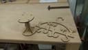 Cute Cat Clothes Hanger and Small Stand Vector DXF File