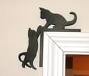 Cute Cat Door Corner Topper Vector for Laser Cutting