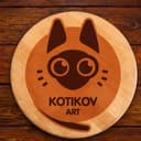 Cute Cat Logo Laser Cut Vector File