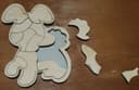 Cute Dog Jigsaw Puzzle Laser Cut Vector File