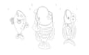 Cute Fish Trio Vector Design for Laser Cutting DXF SVG