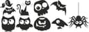 Cute Halloween Spooky Creatures Vector Collection for Laser Cutting
