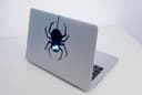 Cute Hanging Spider Laptop Decal Vector File (DXF, SVG)