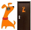 Cute Puppy Door Peephole Cover Vector Laser Cut File