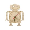 Cute Robot Wall Clock Vector Template for Laser Cutting
