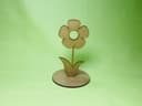 Cute Standing Flower Decorative Ornament Laser Cut Vector File