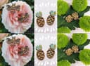 Cute Summer Earrings Laser Cut Vector Templates (SVG, DXF, CDR)