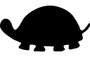 Cute Turtle Silhouette Laser Cut DXF File