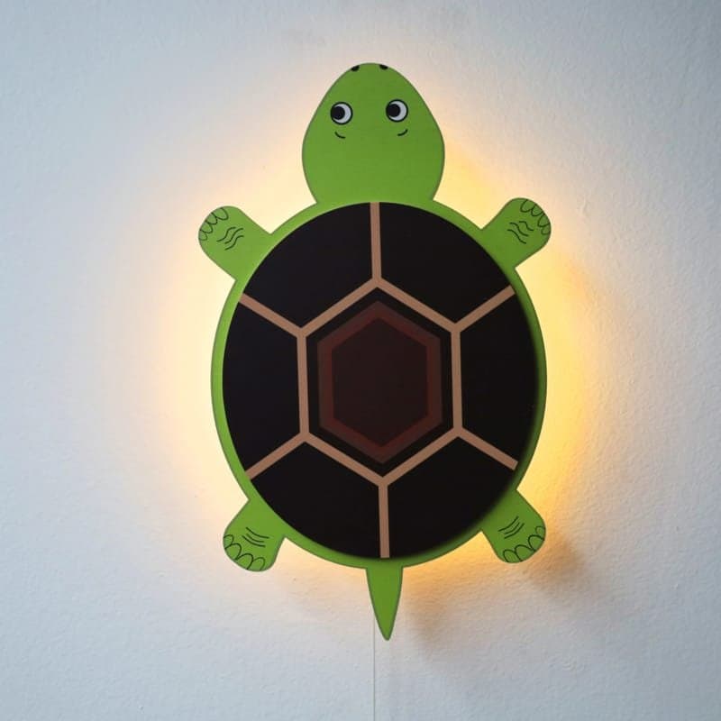 Cute Turtle Wall Lamp Laser Cut Vector File