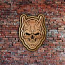 Cyberpunk Oni Skull Wall Art Laser Cut Vector File