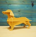 Dachshund 3D Puzzle Bookshelf Laser Cut Vector File