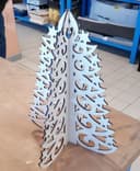 Decorative 3D Laser Cut Christmas Tree Vector DXF File