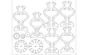 Decorative 3D Table Lamp Stand Laser Cut Vector DXF File