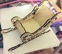 Decorative Christmas Sleigh 3D Puzzle Laser Cut Vector File