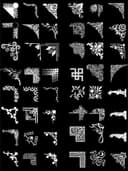 Decorative Corner Ornament Collection Vector File (DXF, CDR, SVG)