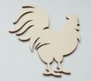 Decorative Farm Rooster Vector File for Laser Cutting