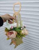 Decorative Hanging Flower Basket Laser Cut Vector Planter