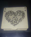 Decorative Heart Gift Box Laser Cut Vector File (DXF)