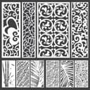 Decorative Jali Screen Panels Collection - Laser Cut DXF Files