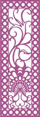 Decorative Ornamental Screen Panel Laser Cut Vector File