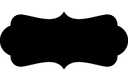 Decorative Ornate Label Frame Vector DXF