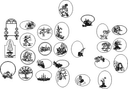 Decorative Oval Scenery Frame Vectors for Laser Cutting (CDR)