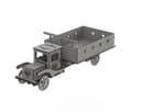 Decorative Romantic Truck 3D Puzzle Vector File for Laser Cutting