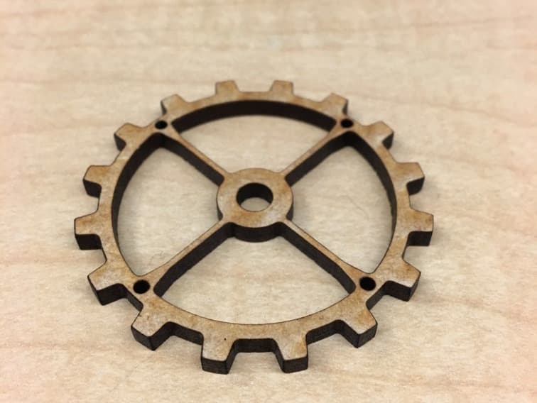 Decorative Steampunk Gear Laser Cut Template DXF SVG