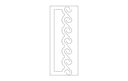 Decorative Swirl Border Panel DXF File for Laser Cutting