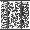 Decorative Swirl Lace Screen Panels - DXF CDR Laser Cut Vector