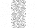 Decorative Swirl Pattern Room Divider Laser Cut DXF File