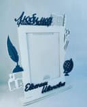 Decorative Teacher Photo Frame Laser Cut Vector Plan