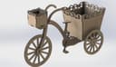 Decorative Tricycle Flower Planter DXF Laser Cut File