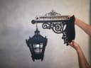 Decorative Wall Lantern with Name Sign Laser Cut Vector File