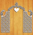 Decorative Wedding Arch Screen Laser Cut Vector File