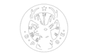 Deer Emblem Vector Design for Laser Cutting DXF File