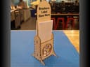 Desktop Brochure Holder Laser Cut Vector Plan DXF