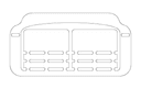 Desktop Business Card Holder Vector DXF File