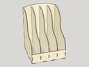 Desktop Document Organizer Laser Cut File Vector