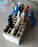 Desktop Tool Organizer Laser Cut Plan SVG File