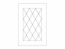 Diamond Lattice Door Panel Vector Design DXF File