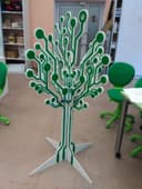 Digital Circuit Tree 3D Puzzle Laser Cut Vector File